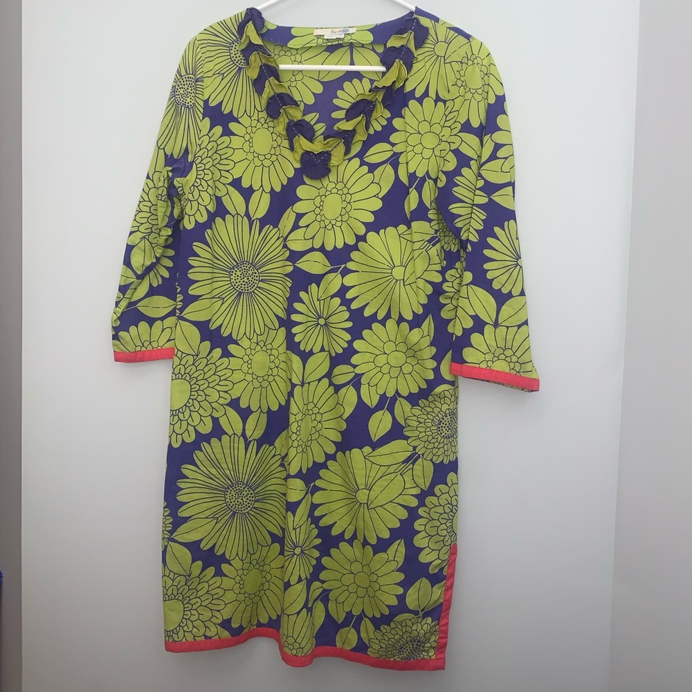 Boden Beach Cover-Up Green and Blue Tunic